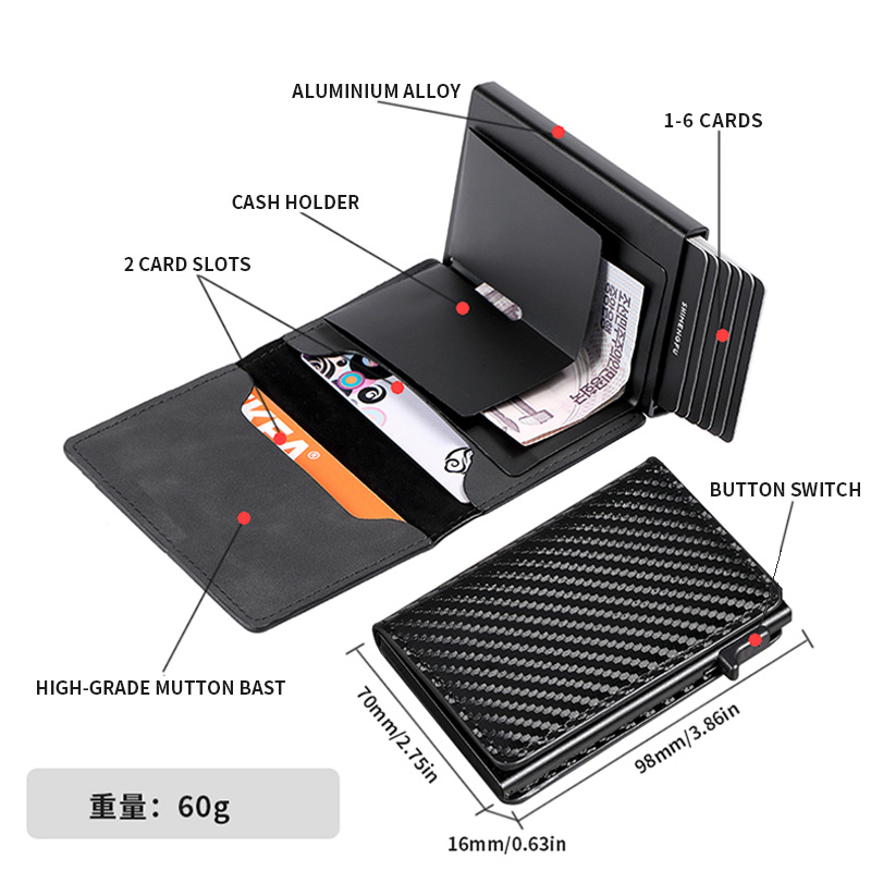Dompet Kartu RFID Blocking Alu - Card Top Loader ulasan dan harga